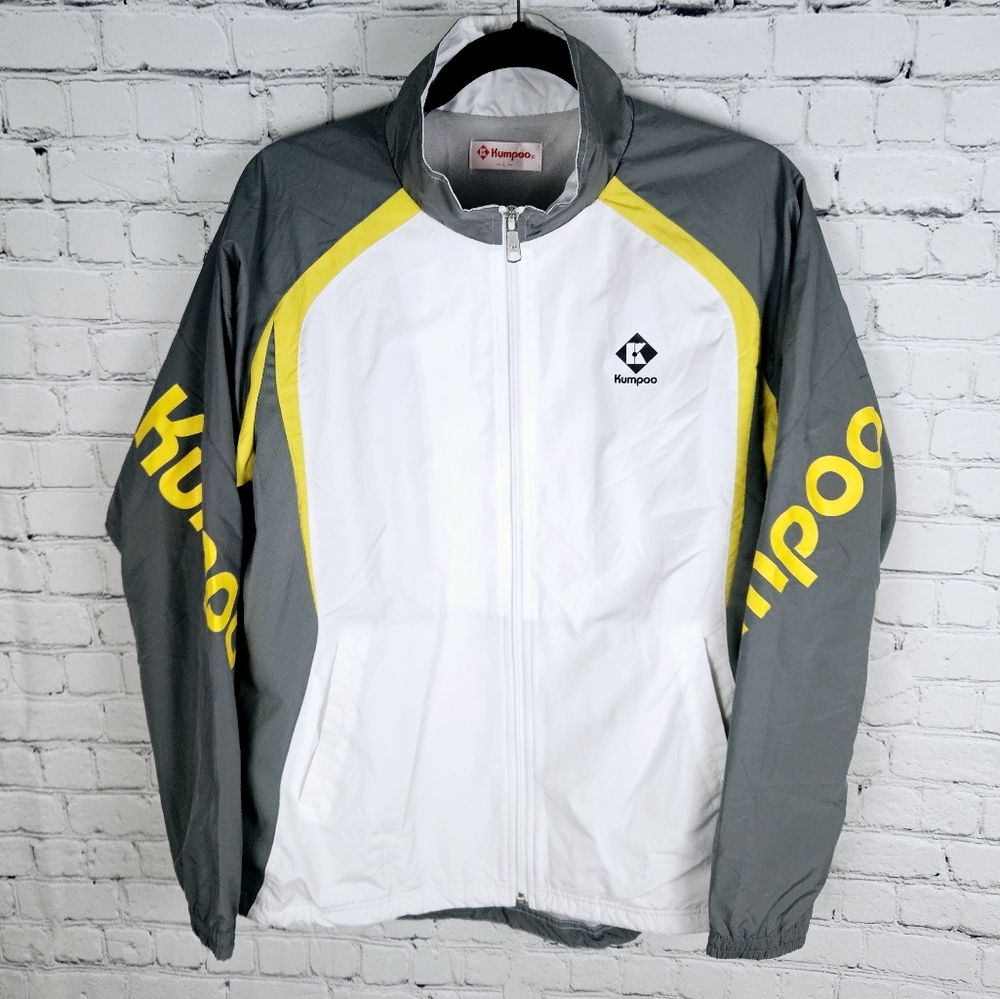 KUMPOO | full zip mock neck badminton windbreaker lightweight jacket